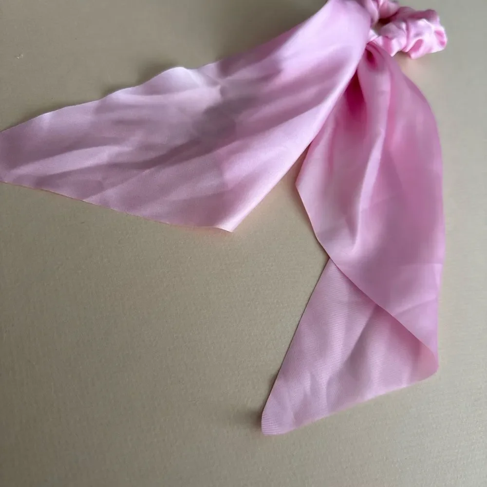 Elegant Pink Hair Scrunchie K79